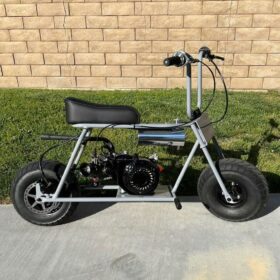 White Skinny Mini Bike